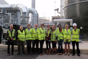 Taking a group of traders to visit GenEco, where the company transforms food waste into heat, power and soil conditioner.