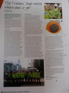 Traders using the local food waste and recycling service wanted to know where their waste got treated. I took a group to Avonmouth to see the facility at GenEco where it's turned into soil conditioner and also generates electricity and heat. reported in Bistol Local Food newsletter