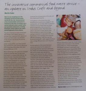 Progress working with local traders, reported in Bristol Local Food newsletter. The participatory process involved traders and shaped a new service around their needs.